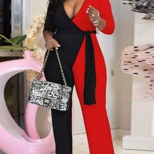 Red and Black one piece jumpsuit
